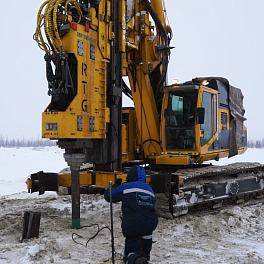 Pile penetration drilling metho